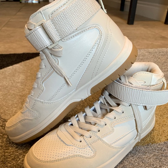 EUC Zara High-top Trainers Beige size EU 37 - Picture 6 of 9